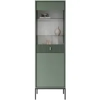 Lookway Vitrine MIDNIGHT mit Glastür auf Gestell Breite: 54 cm