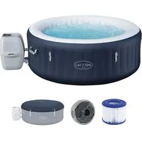 Bestway Whirlpool LAY-Z-SPA Miami AirJet™, Aufstellbecken, (Set, 1-tlg., Inkl. integrierter Energiespardämmung, max. 4 Personen), Ø 180 x 66 cm