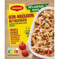 MAGGI Saucen, Maggi Fix für Ofen Makkaroni mit Frischkäse mediterranen Kräutern 39g