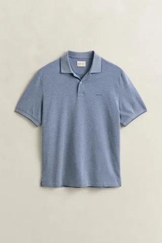 GANT - Zweifarbiges Poloshirt vintage blue - Gr. - M