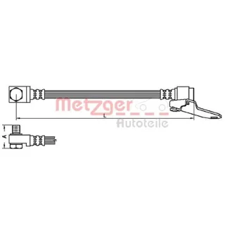 Metzger Bremsschlauch vorne rechts Ford Tourneo Transit 4112545
