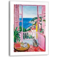 Reinders! Poster Summer Holiday, Wohnzimmer - Mehrfarbig - MDF - Landschaften - 30x40 cm