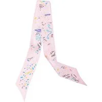 MayTree Seidentuch Seidenbandeau schmal beidseitig, playground 5 x 88 cm, (Stück), Seidentuch, 100% Twillseide