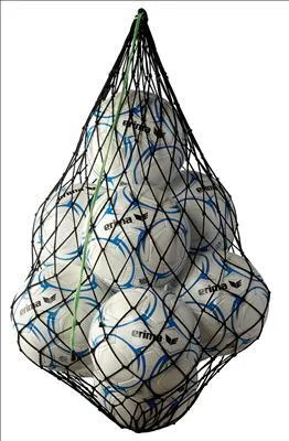 Erima Ballnetz f?r 10 B?lle schwarz/green 723001 Gr. 00
