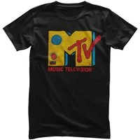 MTV T-Shirt MTV Radio Transistor Logo T-Shirt