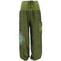 Guru-Shop Relaxhose Weite Pluderhose mit breitem Bund und.. Ethno Style, alternative Bekleidung