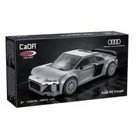 Audi R8 Coupé Maßstab 1:24 Bausatz aus Kunststoffbausteinen, Konstruktionsspielzeug grau