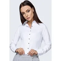 HEVENTON Hemdbluse aus reiner Baumwolle
