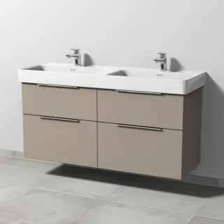 Sanipa 3way Waschtischunterbau zu Laufen Pro S Waschtisch mit 4 Auszügen, Sandgrau-Matt UF77167