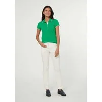 MADELEINE Kurzarmshirt Sportives Poloshirt mit Halbarm Unifarbenes Modell mit klassischem Kragen und kurzer Knopfleiste