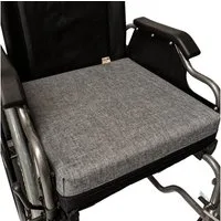 Seniori Sitzkissen SENIORI Rollstuhlkissen 42x42x8cm Antidekubitus Schaumstoffschicht, 3K. Grau