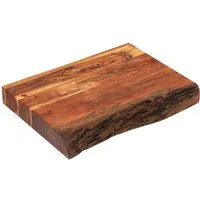ZASSENHAUS Schneidebrett Hackblock Akazie 41 x 30 x 5 cm, Akazienholz, (Schneidebretter)