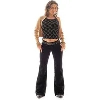 Comycom Cordhose Damen Bootcut schwarz