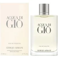 Giorgio Armani Eau de Toilette Armani Acqua Di Gio Homme Eau De Toilette Spray Nachfüllbar 200ml, Frischer, aquatischer Duft für Männer