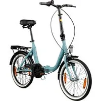agon® Faltrad Cruiser, 3 Gang, Nabenschaltung, Faltrad Klappfahrrad Gepäckträger Beleuchtung Fahrrad 3-Gang