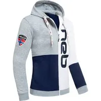 Nebulus Sweatjacke NEBSTER, P6111 - Herren, navy-weiß-grau, XL