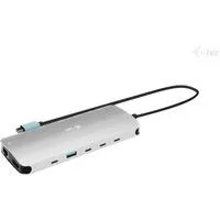 USB-C Metal Nano 3x Display Dock, Dockingstation aluminium, 2x HDMI, 1x USB-C Vvideo, Power Delivery 140W, Universal Charger 140 W