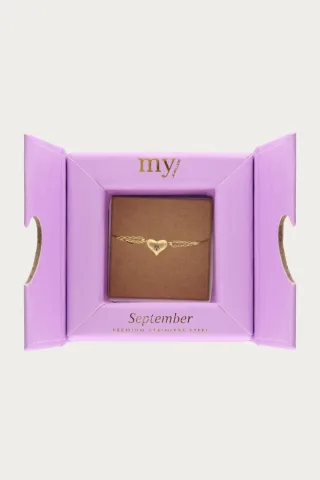 My Jewellery - Minimalistisches Doppelarmband mit Geburtsstein gold - Gr. - OS