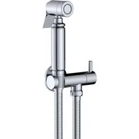 Belvit Bidetarmatur BV-BA3743 (set, 1-St) BELVIT Design Bidet Toilettenarmatur mit Handbrause chrom Aufputz