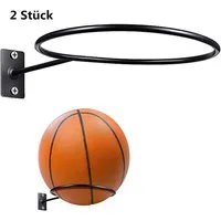 FELIXLEO Basketballständer Ballhalter Wand Metall 2 Stück für Basketball Fußball (1-St)