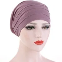 Cachito Strickmütze Haar Wrap für Damen Weich Turban Cap Stretch Jersey Kopftuch Atmungsaktiv Leichtgewicht Turban für Frauen