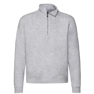 Fruit of the Loom - "Premium" Sweatshirt Reißverschluss für Herren (Grau meliert)