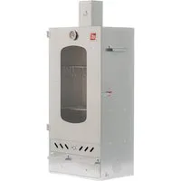 ITA Räucherofen Räucherofen 7012 - Premium Räucherschrank mit 3 Etagen, 1-St., Legierter Stahl, mit Sichtfenster & Kaminabzug