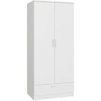 FORTE Kleiderschrank Drehtürenschrank, Schublade, viel Stauraum B/H/T 79,9/181/52,7, Schublade, Stauraum, FSC
