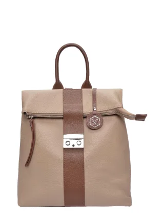 Luisa Vannini Zweifarbig Rindsledertasche