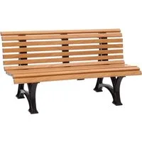 Blome Gartenbank 3er-Bank Helgoland 150 cm Holzoptik, Vollkunststoff