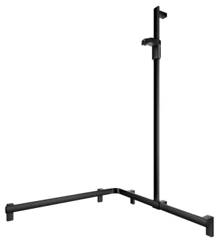 KEUCO AXESS Eck-Duschhandlauf 90° mit Brausestange, Metall, B: 85 H: 130,1 T: 85 cm, 35015370101 35015370101