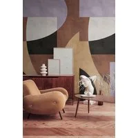 living walls Fototapete THE WALL III abstrakte Tapete Motivtapete Gemälde Kunst, glatt, matt, (1 St), Vintage Vliestapete für Schlafzimmer Küche Wohnzimmer Abstrakt Design