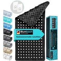 Blumbach Wanneneinlage Badewannenmatte rutschfest, Packung, inklusive 2 Klebehaken, rutschhemmend, mit Saugnäpfen, pflegeleicht
