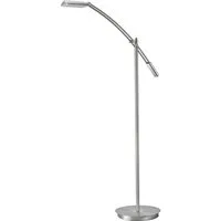 TRIO Leuchten LED Stehlampe, Dimmfunktion, LED fest integriert, stufenlos dimmbar über Sensor, warmweiß, kleine Steh Lese-Lampe minimalistisch mit Schwenkarm, Höhe 126cm