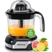 Aigostar Entsafter Saftpresse Elektrisch 2 Kegel, Orangenpresse, Zitruspresse, 40,00 W, Hohe Saftausbeute, Tropfsicherer Auslauf, 100% reiner Saft, BPA-frei