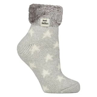 Damen Rippbündchen Thermo-Bett-Socken zum Entspannen