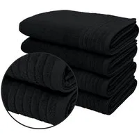 OTTO home Duschtücher Sanremo Premium, Premium Handtücher, 600 gr/m², 70x140cm, Frottier (Set, 4-St), mit Bordüre, flauschig und weich, dicke Qualität, 5 Jahre Garantie