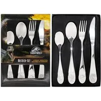 p:os Besteck-Set Besteckset Jurassic World Edelstahl 4teilig