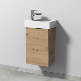 Sanipa 3way Waschtischunterbau zu Geberit iCon Waschtisch mit 1 Tür, Eiche Natural-Touch BR65785