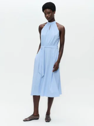 Jane Lushka - Willy dress technical jersey mid blue - Gr. - L
