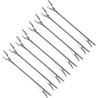 HAC24 Greifzange Müllzange Greifhilfe Abfall Müllsammler Müllgreifer Abfallgreifer, 8-tlg., Metall 90 cm für Rechts- und Linkshänder geeignet