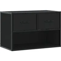 vidaXL TV-Schrank TV-Schrank Schwarz 60x31x39,5 cm Holzwerkstoff und Metall (1-St)
