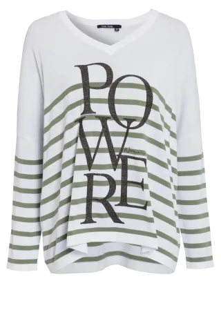 Marc Aurel - Pullover white varied - Gr. - S