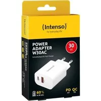 Intenso Ladegerät Power Adapter 30 Watt W30AC 1x USB-A + 1x USB-C USB-Ladegerät