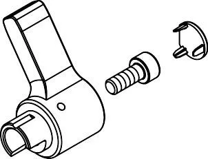 Hansgrohe Steuerhebel für Elektronikarmaturen (G4), Chrom, 92379000 92379000