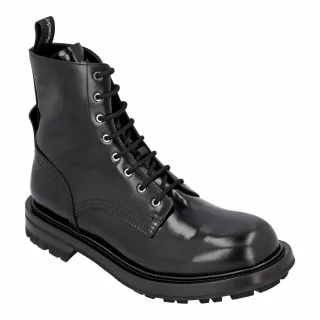 Alexander McQueen Glattleder Kampfstiefel
