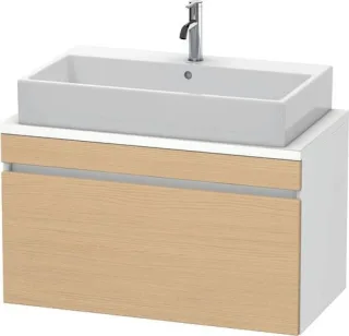 Duravit DuraStyle Konsolenwaschtischunterbau wandhängend Natur Eiche & Weiß Matt 900x478x512 mm - DS DS530303018