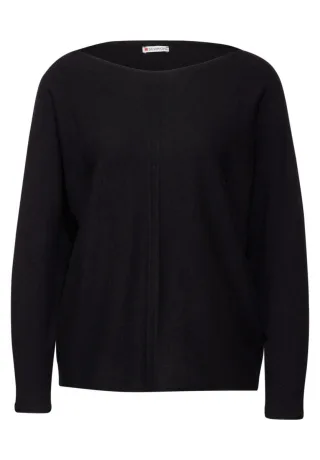 Street One - Dolman Pullover schwarz - Gr. - 40