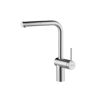 KWC Hebelmischer LIVELLO Auszugauslauf, A225, Edelstahl,122296 122296