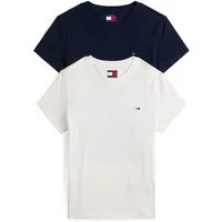 Tommy Jeans T-Shirt TJW 2PACK C-NECK TEE (Packung, 2-tlg., 2er) mit Logo-Stickerei